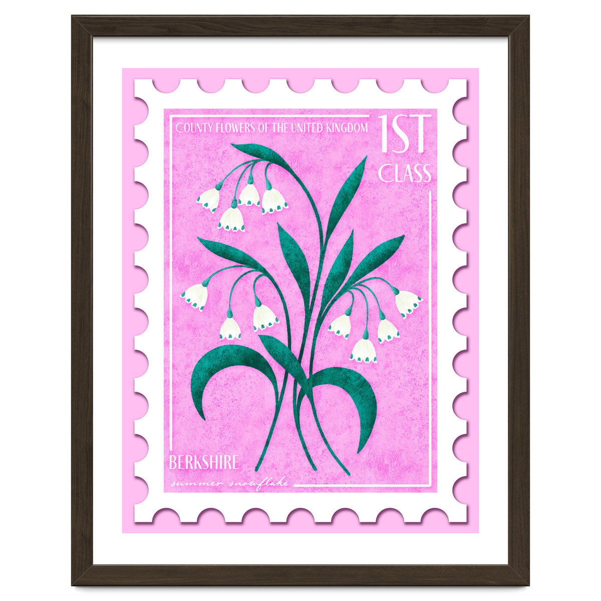 Berkshire Summer Snowflake Postage Stamp