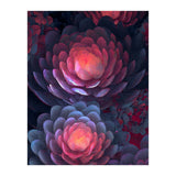 Ethereal Neon Blooms: Intricate 3D Floral Fractal Art (Print Only) thumbnail