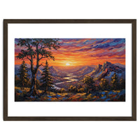 Sunset Over the Valley Peaks