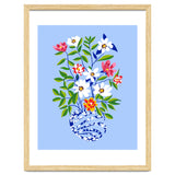 The Floopy Planter, Abstract Flower Pot Illustration, Pop Bohemian Eclectic Botanical, Flower Colorful Blossom thumbnail