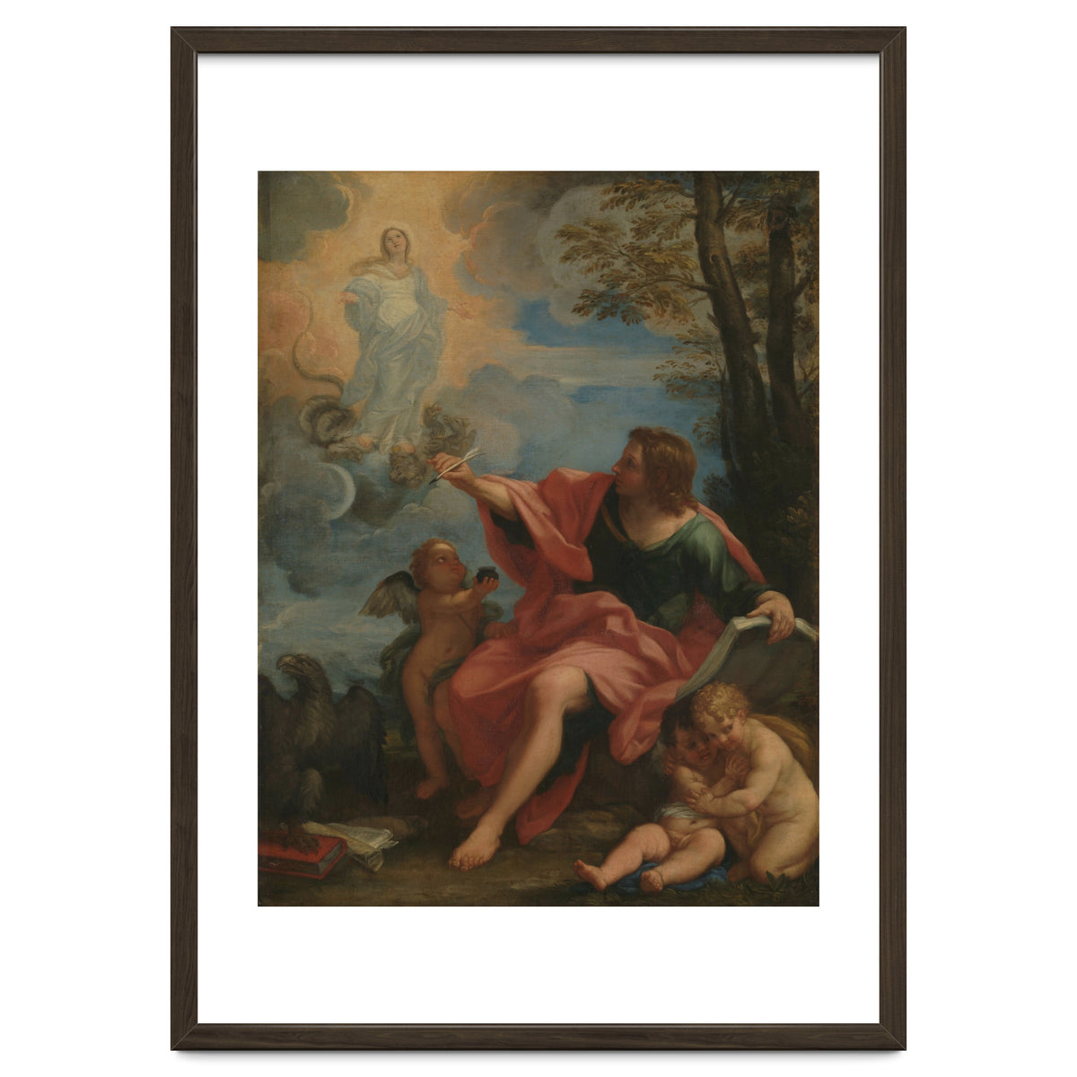 Carlo Maratta – Saint John the Evangelist on Patmos (c. 1680–1720)