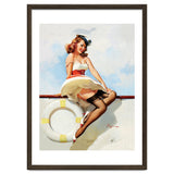 Sailing Pinup Girl With Captain Hat thumbnail