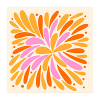 Floral Burst - pink, yellow and orange (Print Only)