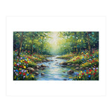 Sunlit Forest Stream (Print Only) thumbnail