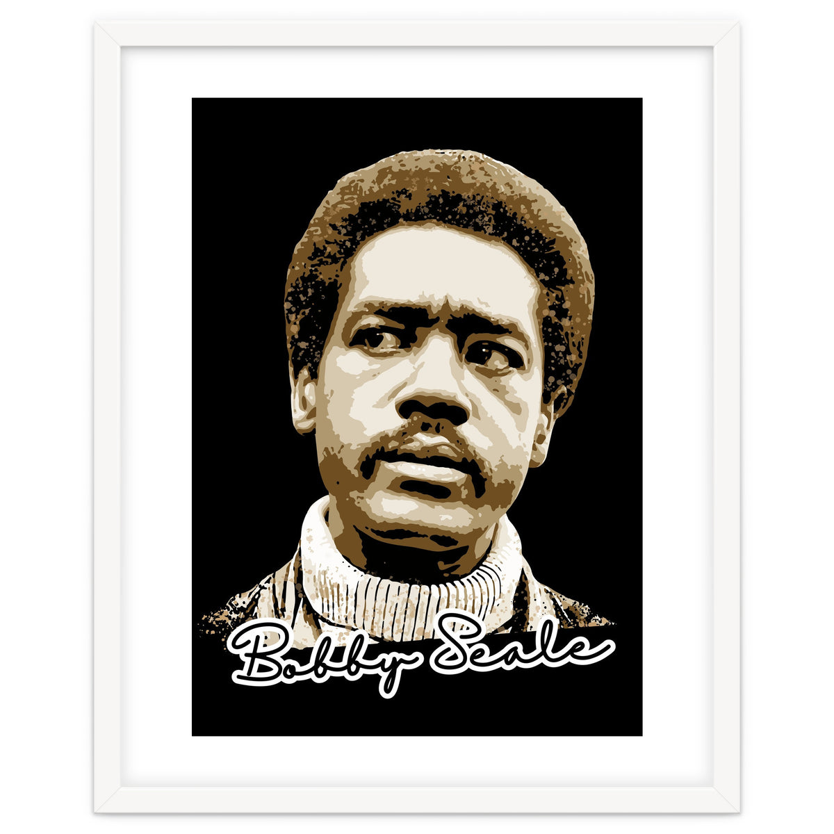 Bunchy Carter American Activist Legend in Vintage Style