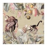 Vintage Exotic Monkeys In African Jungle Landscape (Print Only) thumbnail