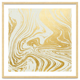 Gold Rush Minimal Illustration, Abstract Shine Luxe Glow Metallic Shimmer Golden Graphic Design thumbnail