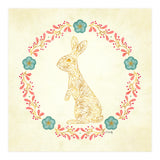 Floral Rabbit Wreath (Print Only) thumbnail