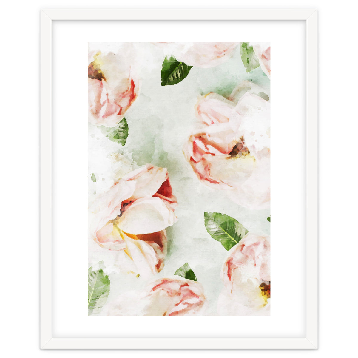 Roses & Foliage Watercolor