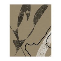 Black Line Minimalist Abstract (Print Only)