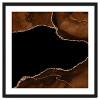 Brown & Gold Agate Texture 04