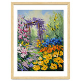 Sun-Drenched Garden Pergola Oil Painting thumbnail