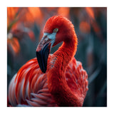 Vibrant Flamingo Close Up Portrait Outdoor Nature (Print Only) thumbnail