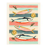 Sardines On Stripes (Print Only) thumbnail
