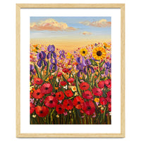 Vibrant Wildflower Field Oil Painting