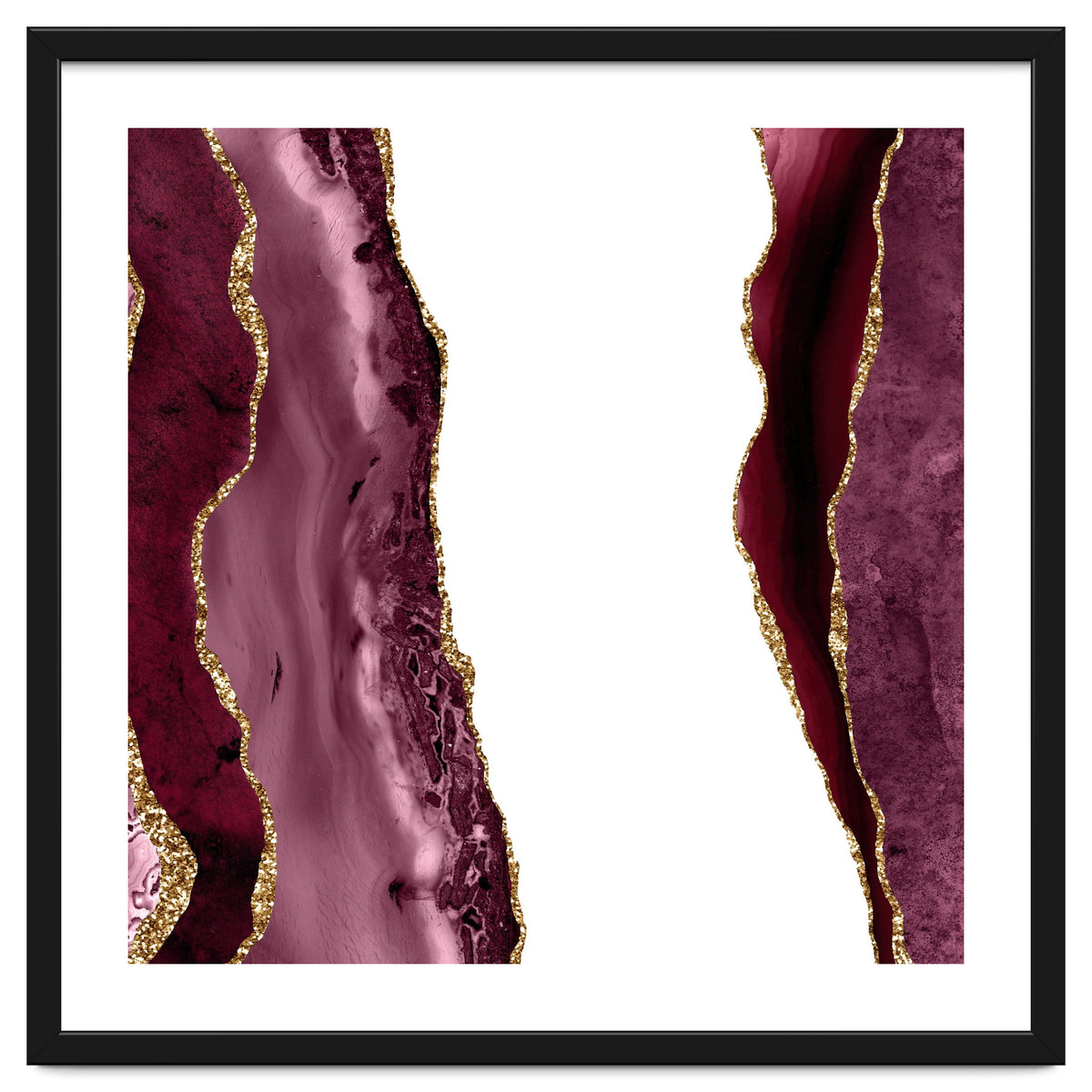 Burgundy & Gold Agate Texture 20