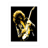 Jimmy Page American Rock Band Guitarist Legend in Pop Art (Print Only) thumbnail