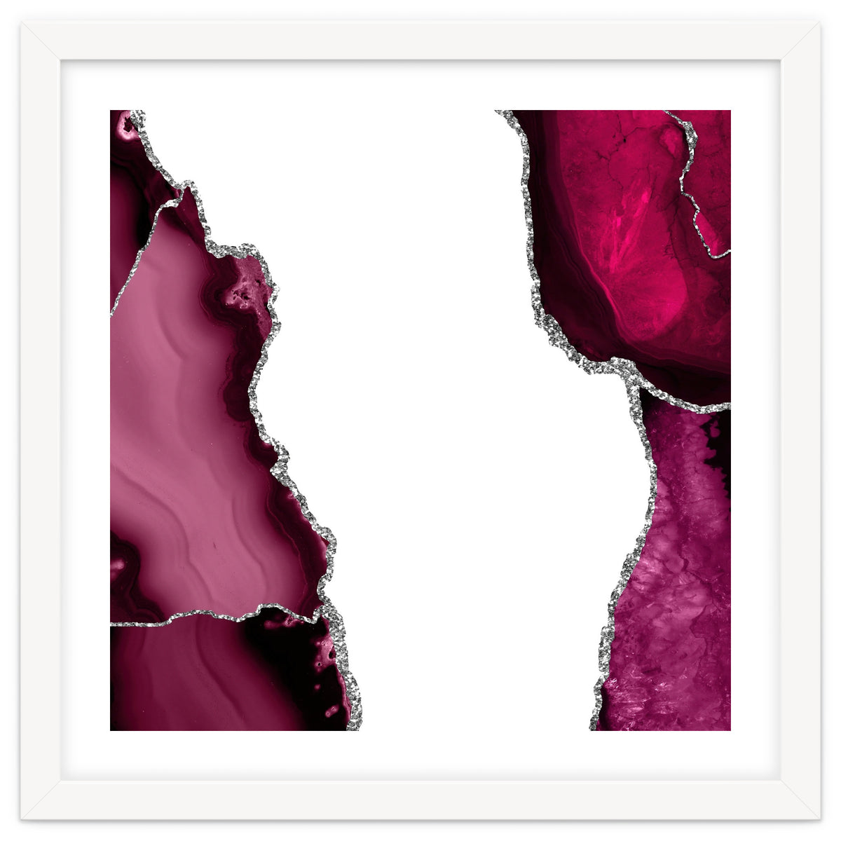 Burgundy & Silver Agate Texture 07