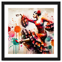 Fiery Flamenco Dancer In Motion