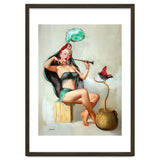 Pinup Sexy Girl Performing A Trick thumbnail