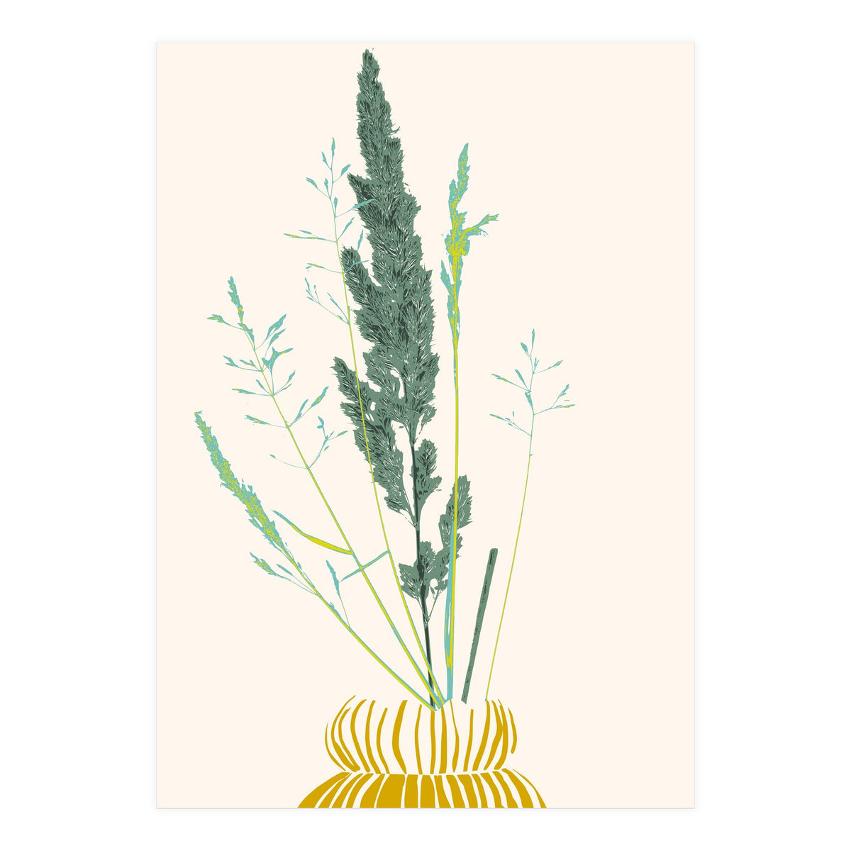 Plant based happyness Grasses 2 still life (Print Only)