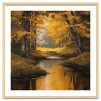 Golden Autumn Forest River