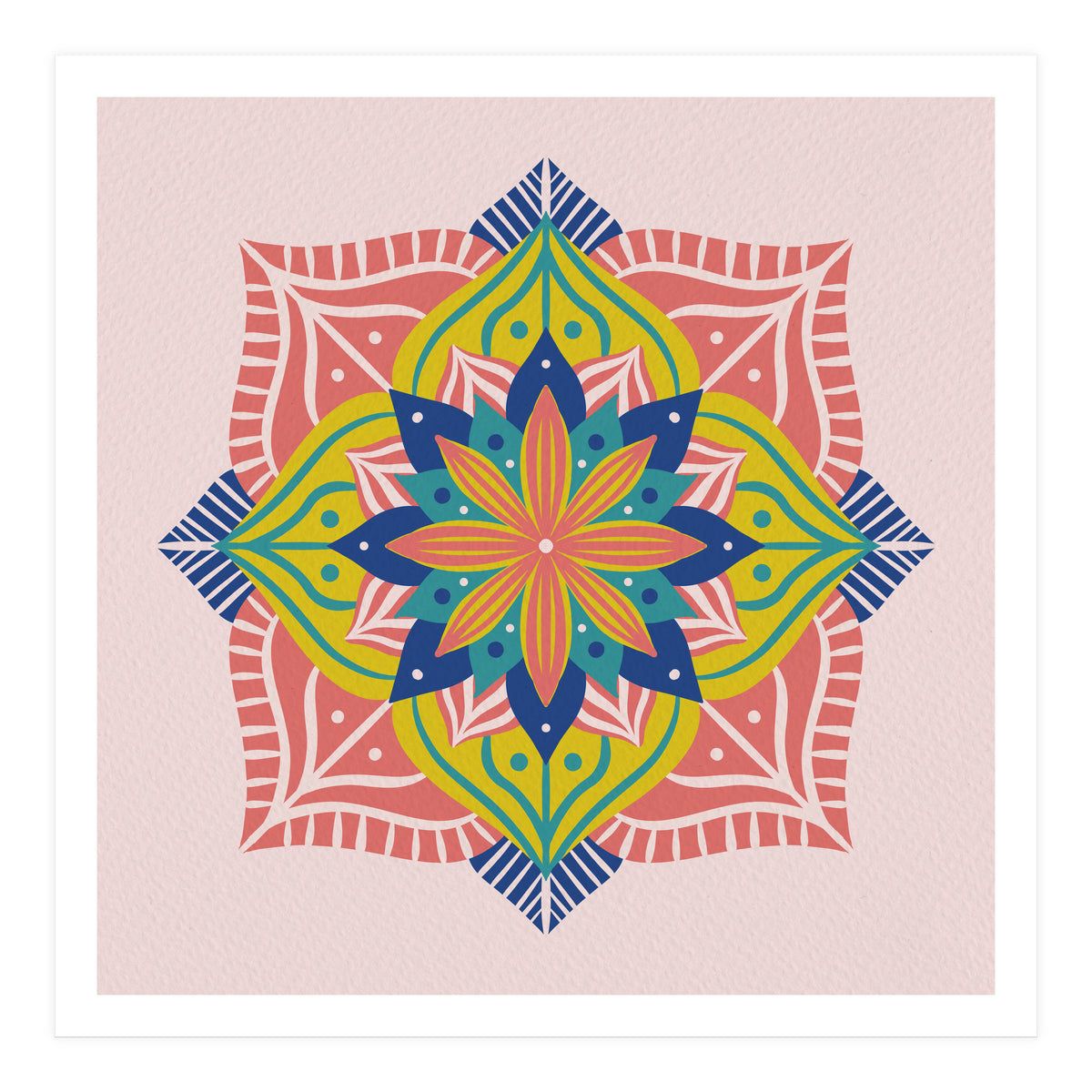 Colorful abstract mandala (Print Only)