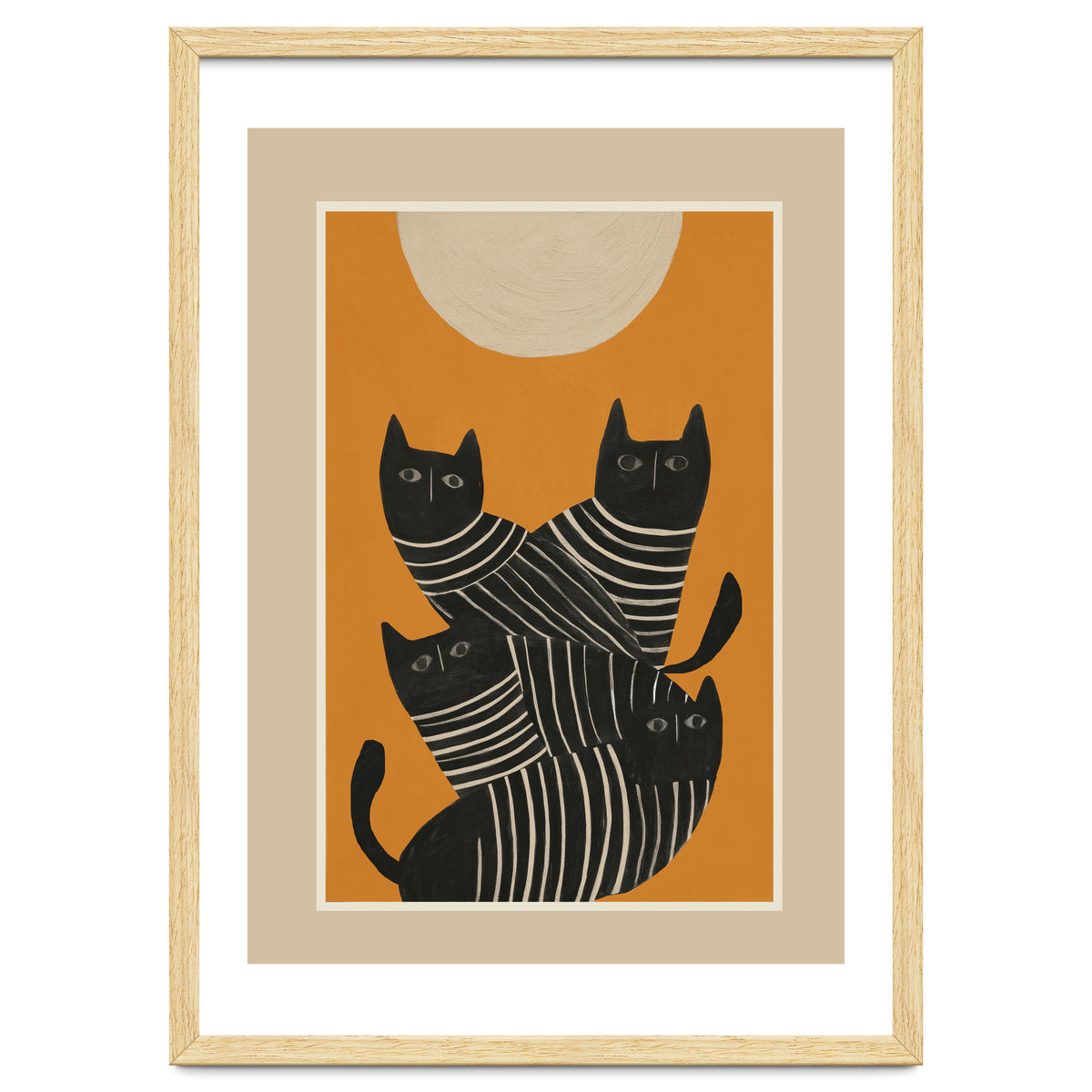 Abstract Black Cats