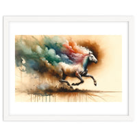 Galloping Horse Color Burst
