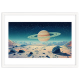 Alien Horizon: Saturn-Inspired Planetary Landscape thumbnail