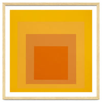 JOSEF ALBERS - HOMAGE TO THE SQUARE YELLOW ORANGE 2. HIGH RESOLUTION