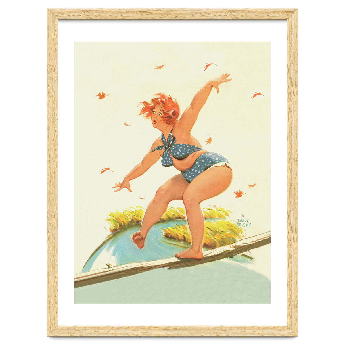 Sudden Wind On A Wooden Beam