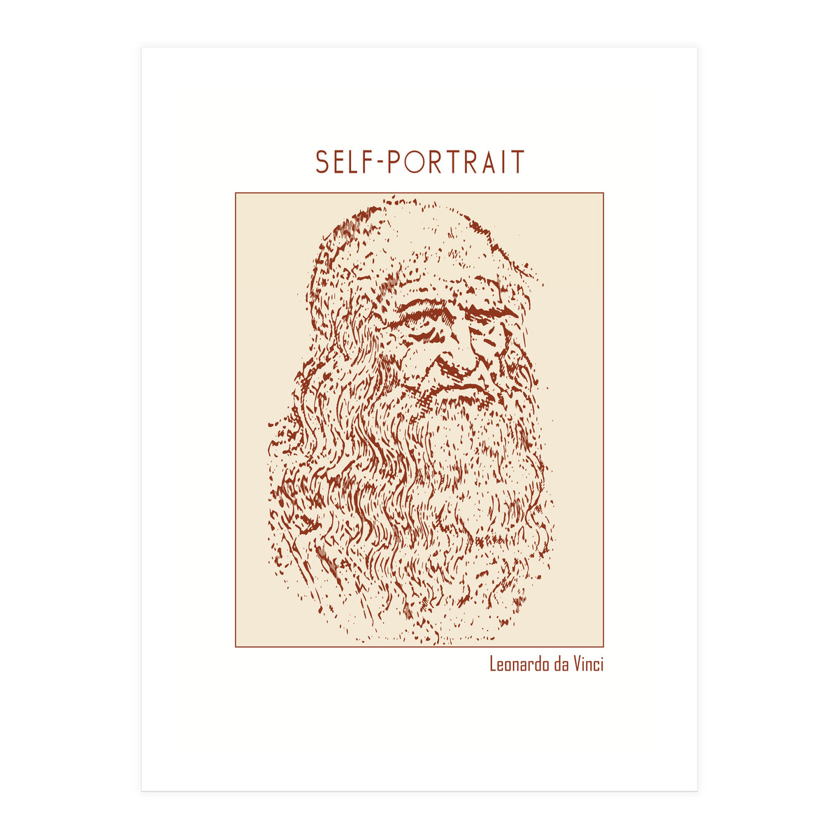 Self Portrait – Leonardo Da Vinci (Print Only)