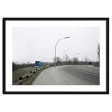 Street light on the curving road thumbnail