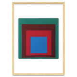 Josef Albers - HOMAGE TO THE SQUARE: Green, Red, Blue thumbnail