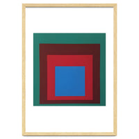 Josef Albers - HOMAGE TO THE SQUARE: Green, Red, Blue