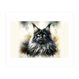 Majestic Long Haired Cat Portrait (Print Only) thumbnail