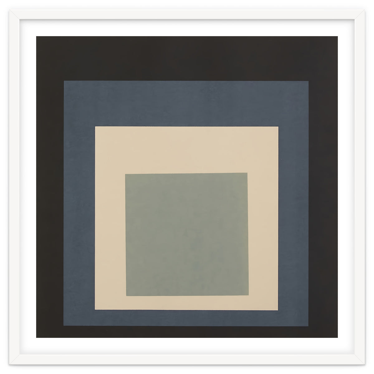 JOSEF ALBERS - HOMAGE TO THE SQUARE BEIGE GREY BLACK HIGH RESOLUTION