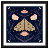 Moth And Flowers thumbnail