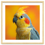 Close Up Cockatiel Parrot With Yellow Crest thumbnail