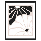 Floral Yin Yang, Scandinavian Nature Flowers Botanical Concept, Plants Blossom Positivity Neutral Minimalism thumbnail