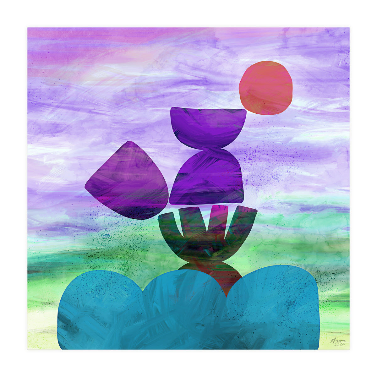 Balance (purple) (Print Only)