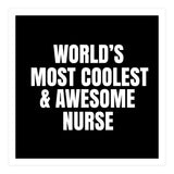 World's most coolest and awesome nurse (Print Only) thumbnail