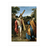 Annibale Carracci / 'Domine, quo vadis?', c. 1602, Oil on panel, 77.4 x 56.3cm. AGOSTINO CARRACCI. (Print Only) thumbnail