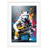Wolf playing guitar, graffiti thumbnail