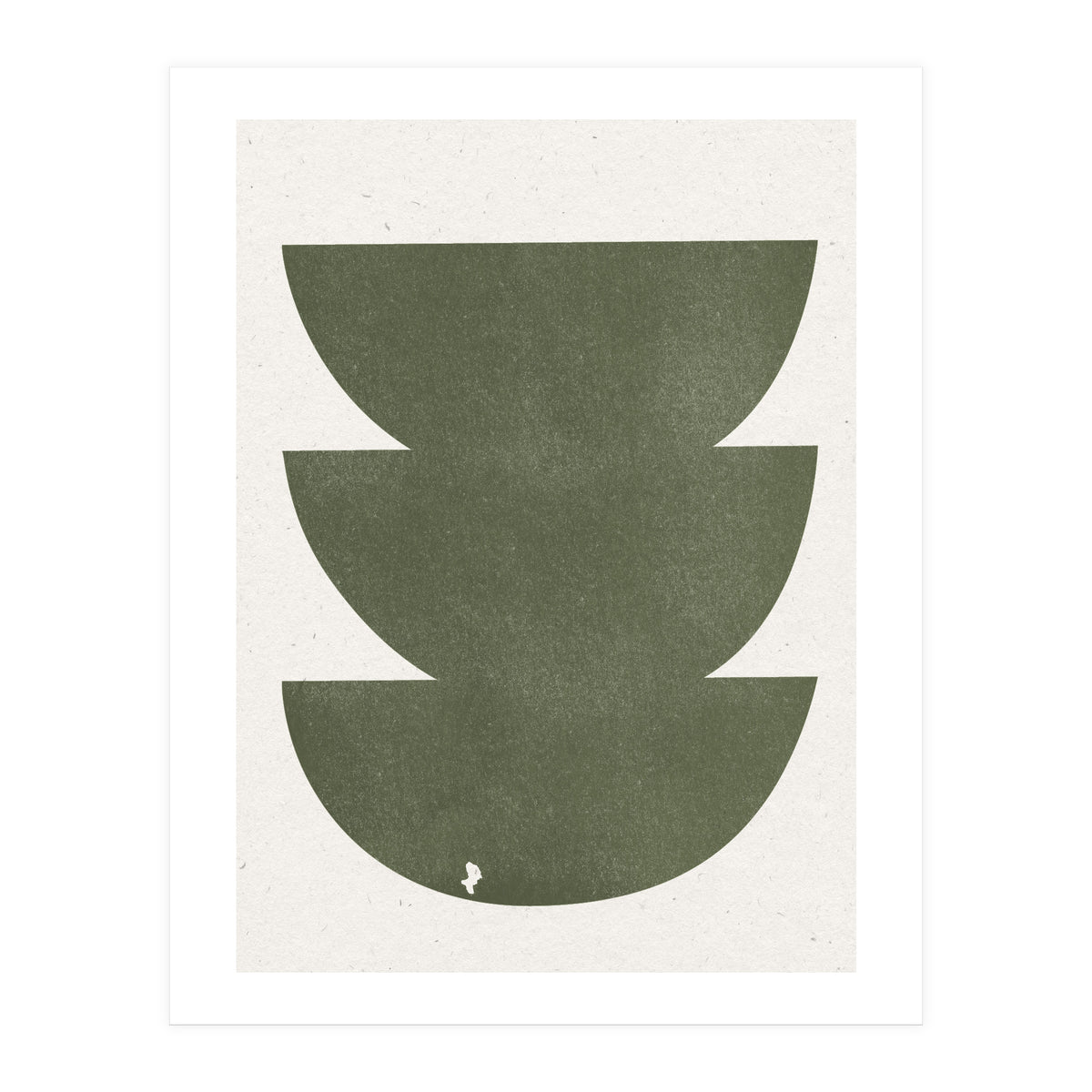GREEN WATERCOLOR SHAPES NO.3 (Print Only)