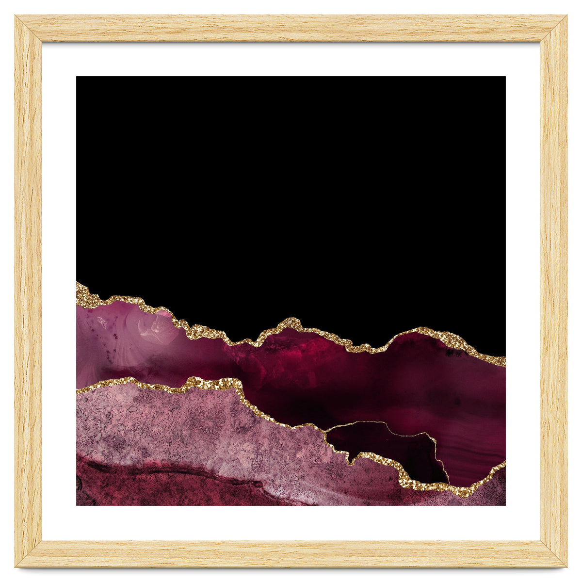 Burgundy & Gold Agate Texture 10