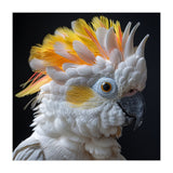 Close Up Of A Cockatoo Parrot With Yellow Crest (Print Only) thumbnail
