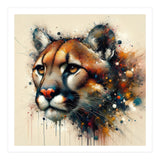Watercolor Cougar Portrait (Print Only) thumbnail