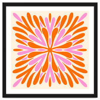 Symmetry Petals - pink and orange